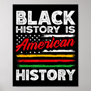 Affiche L'histoire des Noirs est le drapeau américain des