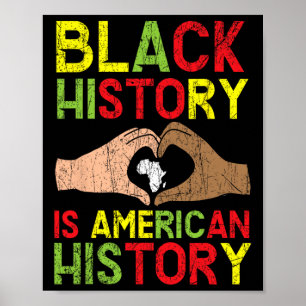 Affiche L'histoire des Noirs est l'histoire afro-américain