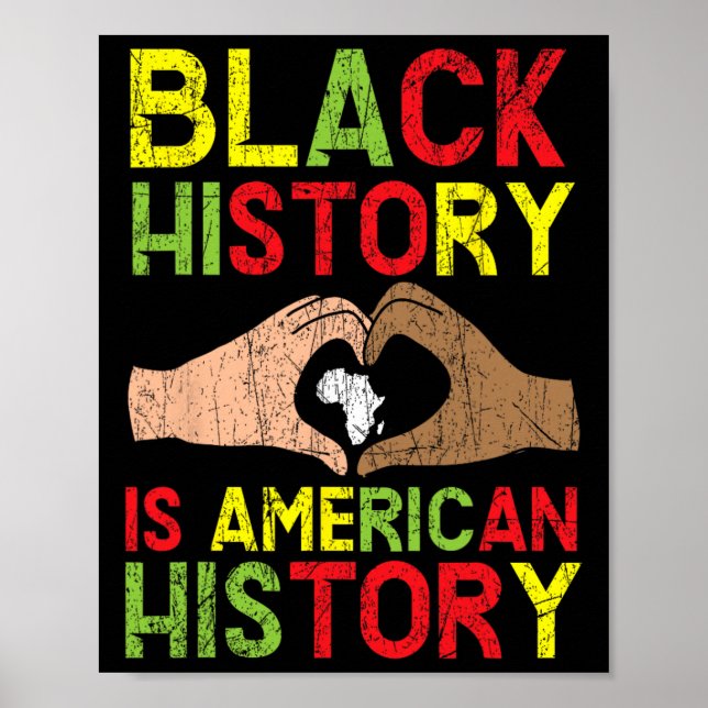 Affiche L'histoire des Noirs est l'histoire afro-américain (Devant)