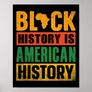 Affiche L'histoire des Noirs est l'histoire américaine Bhm