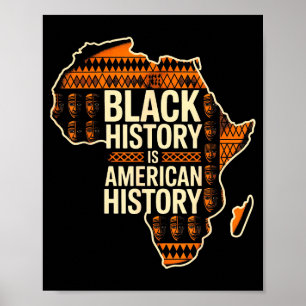 Affiche L'histoire des Noirs est l'histoire américaine tri