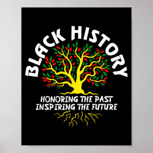 Affiche L'histoire des Noirs Honorer le passé Inspirer l'a