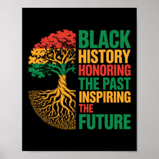 Affiche L'histoire des Noirs Honorer le passé Inspirer l'a