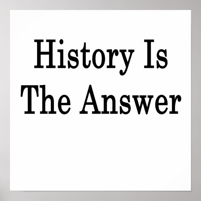 Affiche L'Histoire Est La Réponse (Devant)