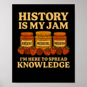Affiche L'Histoire Est Mon Jam Drôle Enseignant Retour À L