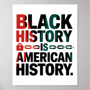 Affiche L'histoire noire est l'histoire américaine - Afriq
