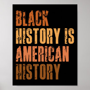 Affiche L'histoire noire est l'histoire américaine Bhm Afr