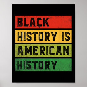 Affiche L'histoire noire est l'histoire américaine Bhm Afr