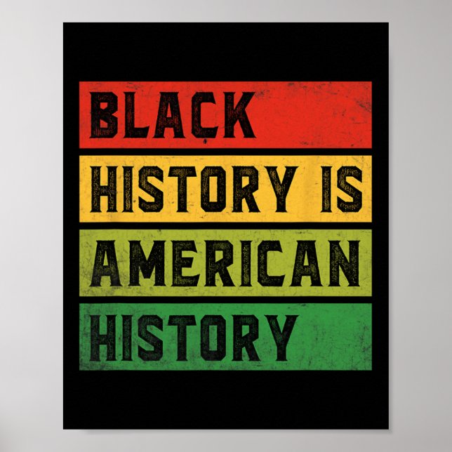 Affiche L'histoire noire est l'histoire américaine Bhm Afr (Devant)
