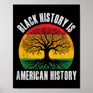 Affiche L'histoire noire est l'histoire américaine Bhm rac