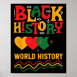 Affiche L'histoire noire est l'histoire mondiale Bhm Histo