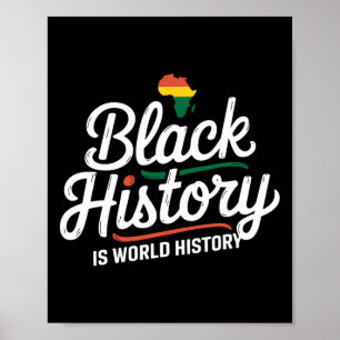 Affiche L'histoire noire est l'histoire mondiale Mois de l