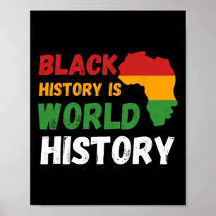 Affiche L'Histoire Noire est Mondiale Mois L'Histoire Afri