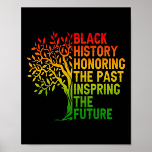 Affiche L'histoire noire honore le passé de la fierté afri