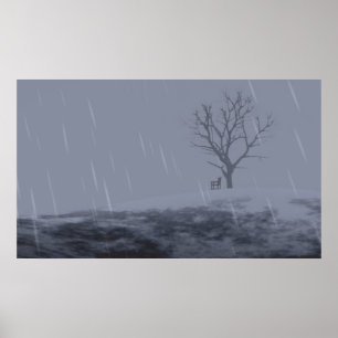 Affiche L'hiver à froid
