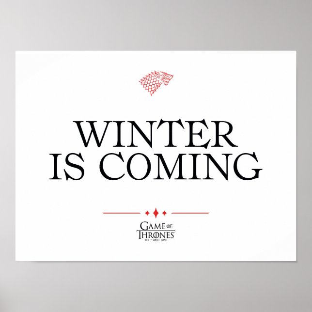 Affiche L'hiver approche (Devant)