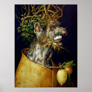 Affiche L'hiver, Arcimboldo