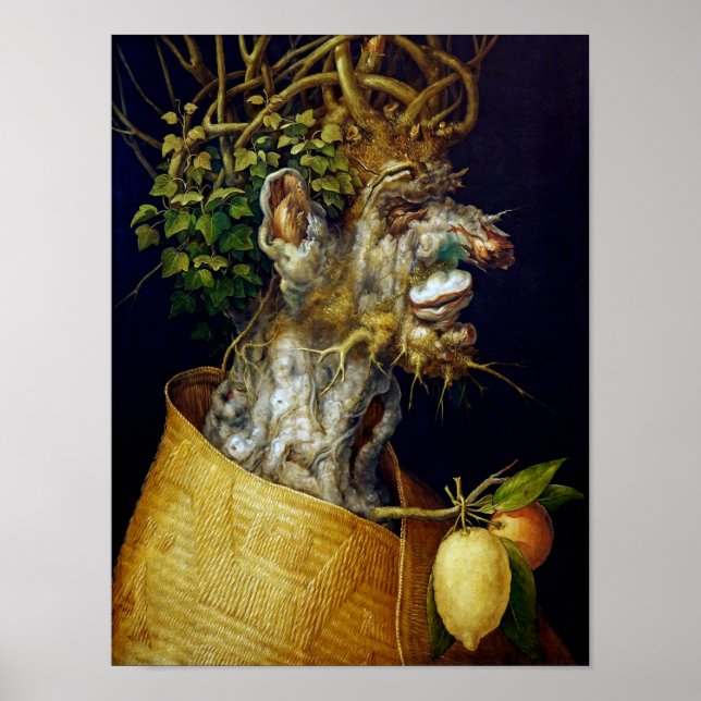 Affiche L'hiver, Arcimboldo (Devant)