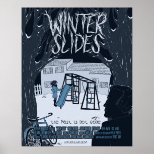 Affiche L'hiver glisse l'affiche théâtrale