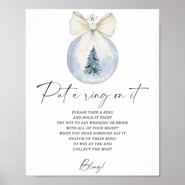 Affiche L'hiver met une bague sur l'affiche du jeu (Devant)