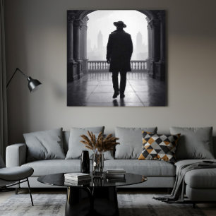 Affiche L'Homme dans la Brume de la Ville