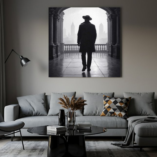 Affiche L'Homme dans la Brume de la Ville (Créateur téléchargé)