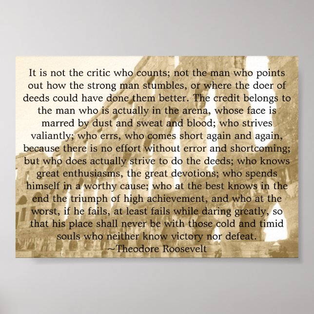 Affiche 'L'homme dans l'arène' (Devant)