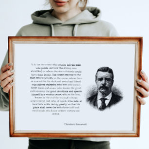 Affiche L'homme de Roosevelt dans l'arène horizontale