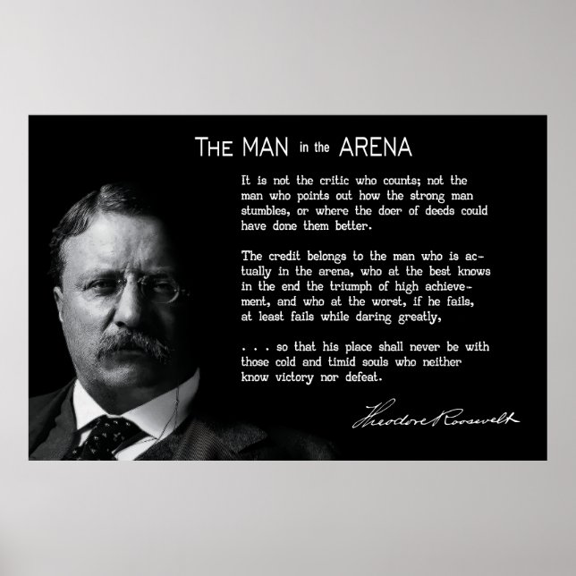 Affiche L'HOMME de Roosevelt dans le discours de l'ARENA (Devant)