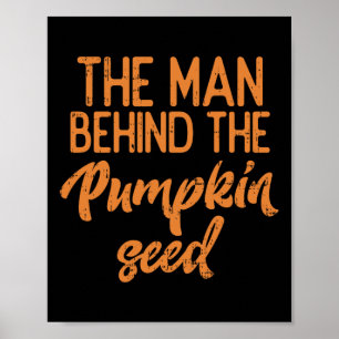 Affiche L'Homme Derrière La Graine Citrouille Halloween Pr