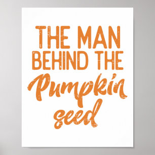 Affiche L'Homme Derrière La Graine Citrouille Halloween Pr