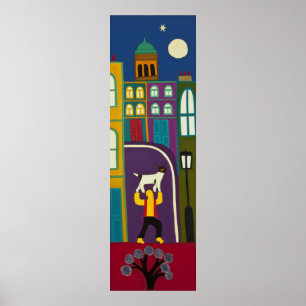 Affiche L'homme et sien poursuivent chaque jour dans la