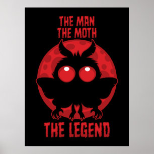 Affiche L'Homme, La Phalène, La Légende - Mothman Mythique