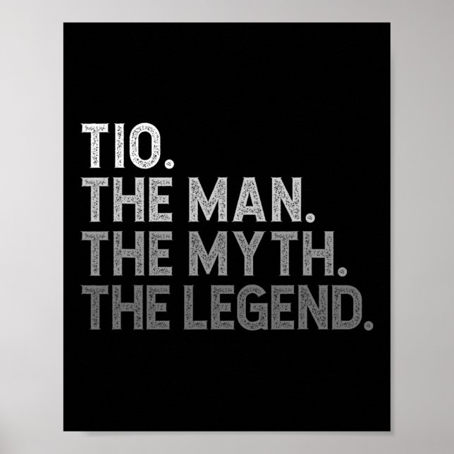 Affiche L'Homme Le Mythe La Fête des pères Légende Drôle (Devant)