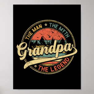 Affiche L'homme Le mythe La légende La Fête des pères dése