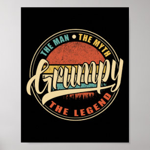 Affiche L'Homme Le Mythe La Légende Pères Vintages Rétro