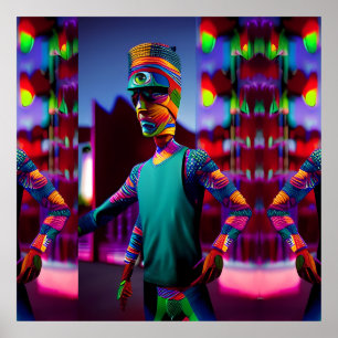 Affiche L'Homme Qui A Frappé Mon Café - Ken Gage Art