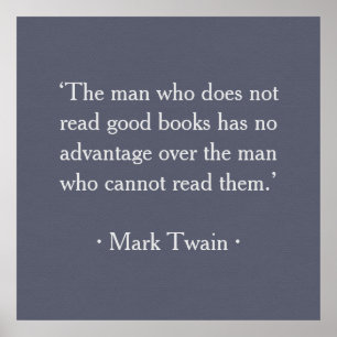 Affiche L'homme qui ne lit pas de bons livres