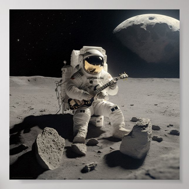 Affiche L'homme sur la lune (Devant)