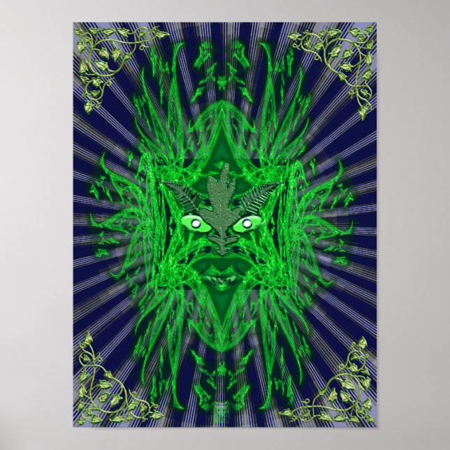 Affiche l'homme vert (Devant)