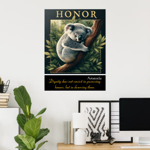 Affiche L'honneur réside dans la tranquillité de Koala