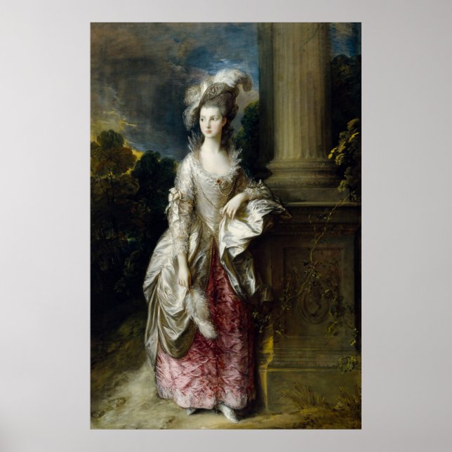 Affiche L'honorable Mme Graham by Gainsborough (Devant)