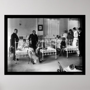 Affiche L'hôpital d'enfants à New York 1920
