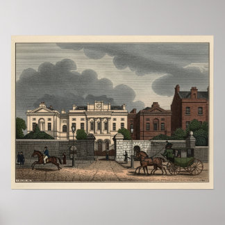 Affiche L'hôpital St. Patrick Dun à Dublin, Irlande 1835
