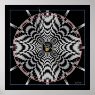 Affiche L'horloge de la vie de pente glissante