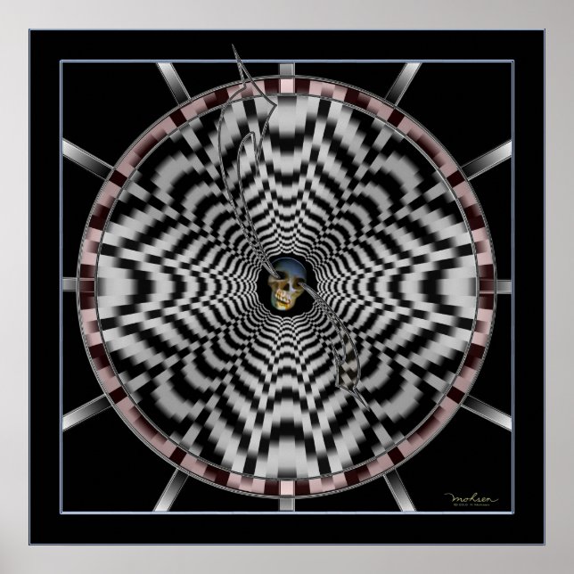 Affiche L'horloge de la vie de pente glissante (Devant)