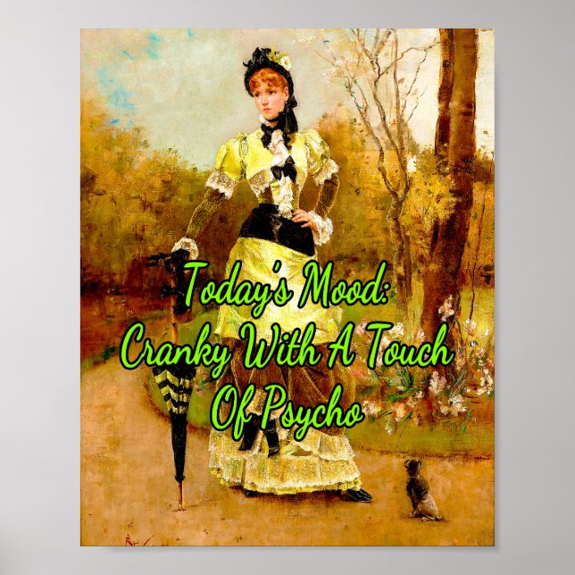 Affiche L'humeur d'aujourd'hui : La Parisienne par Alfred  (Devant)