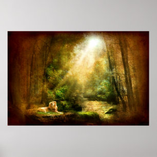 Affiche L'humilité du roi (Poster d'Art Lion)