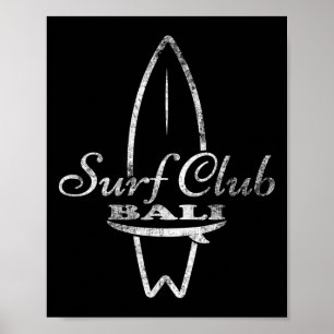 Affiche Li, Surf Club Retro Planche de Surf 