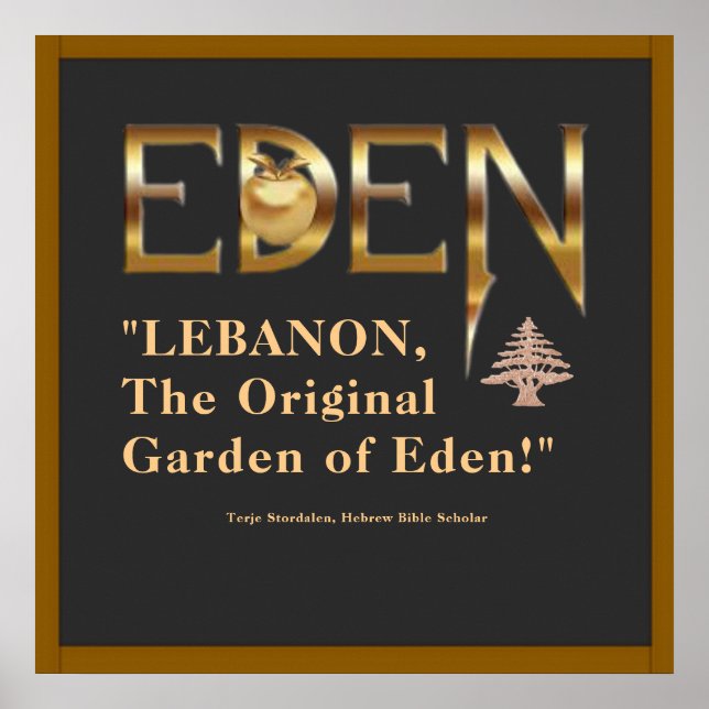 Affiche "Liban, le jardin d'Eden original" T-Shirt Pos (Devant)